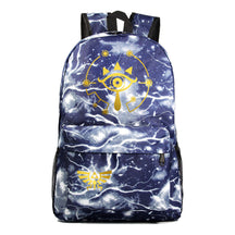Golden Printed Youth Student Backpack Men And Women's Leisure Backpack