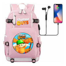 Usb Printed Student Backpack For Men And Women's Leisure Travel Backpack
