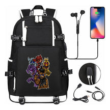 Toy Bear Game Usb Large Capacity Youth Student School Bag Leisure Travel Backpack