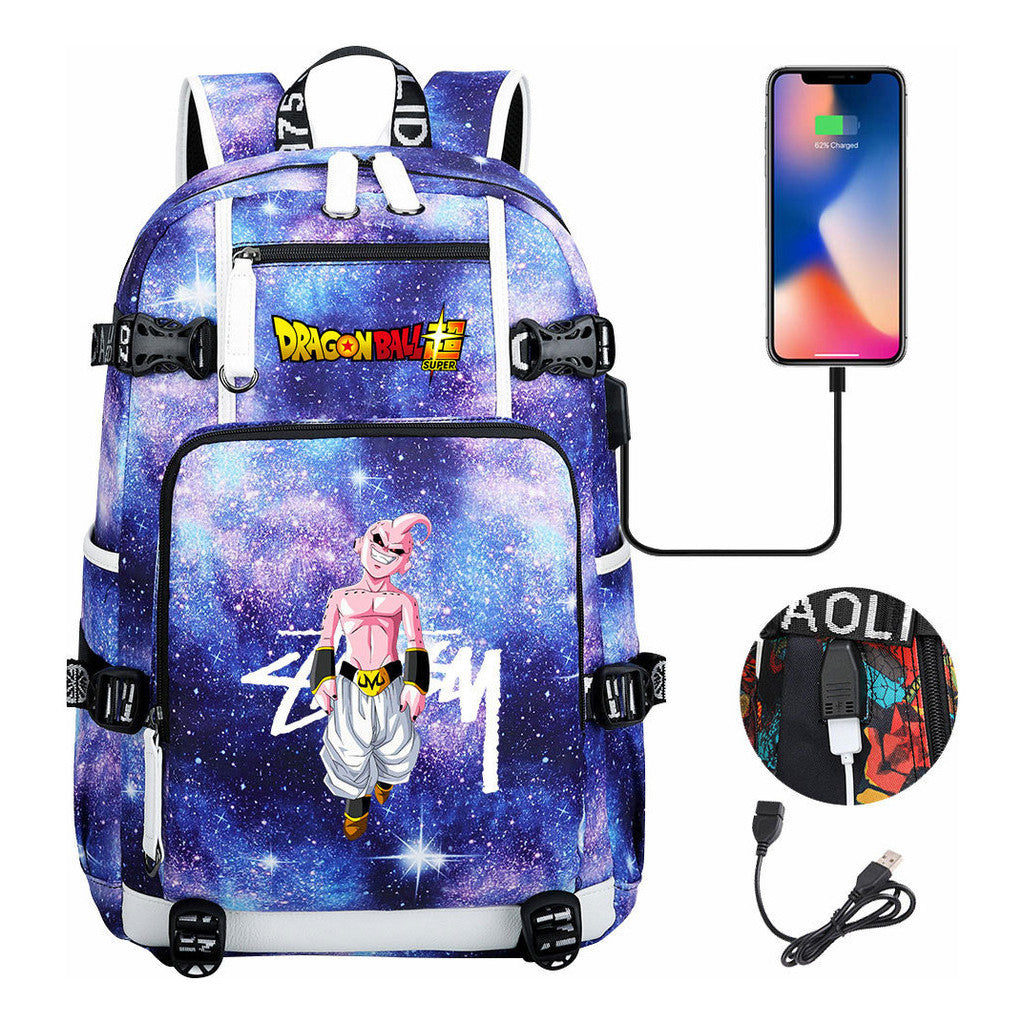 Fashionable Sun Wukong Usb Large Capacity Youth Student Backpack Leisure Travel Backpack