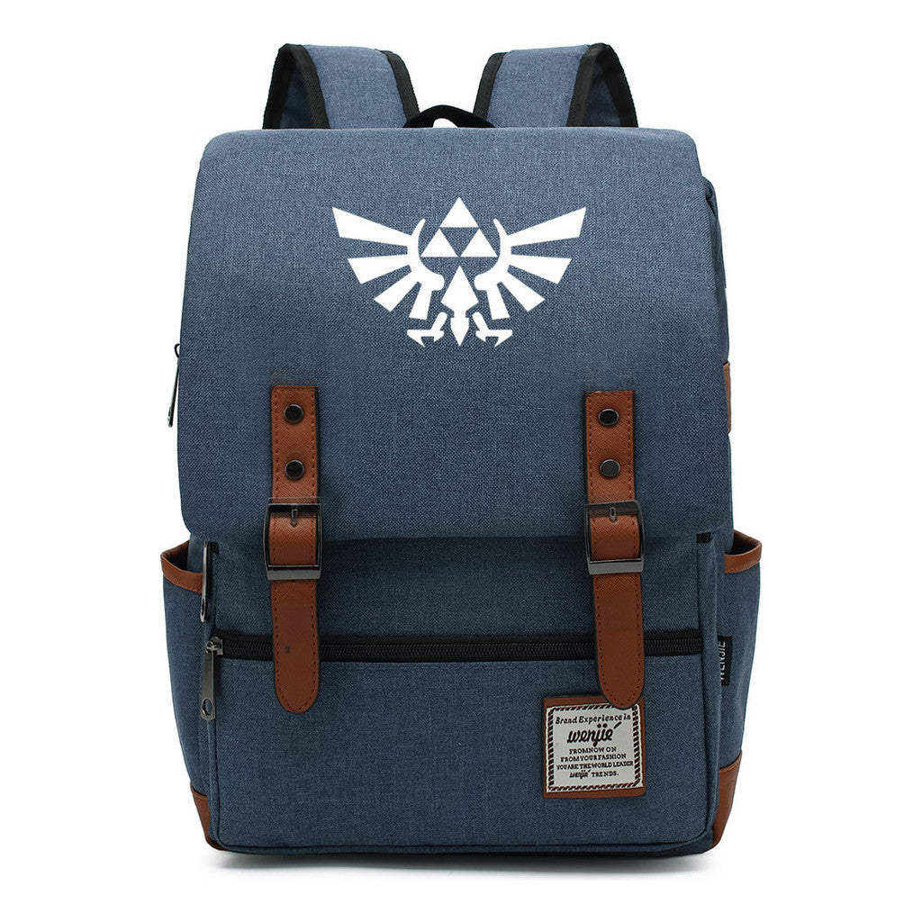 Game Peripheral Zelda Printed Youth Student Backpack For Men And Women Casual Classic Backpack