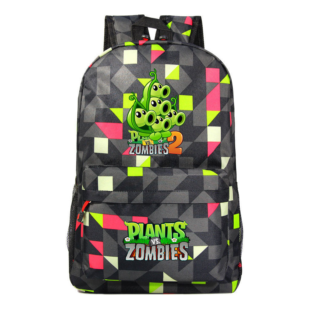Game Plants Youth Student School Bag Men's And Women's Leisure Backpack