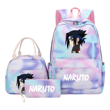 Naruto Student Girl Backpack Lunch Bag Three Piece Set Backpack Set