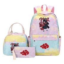 Naruto Student Girl Backpack Lunch Bag Three Piece Set Backpack Set