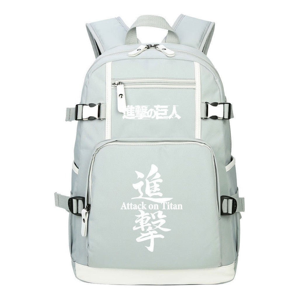 Giant Winged Soldier Captain Of Anime Attack Student Backpack, Leisure Travel Backpack