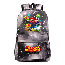 Super Mario Starry Sky Youth Student Backpack For Men And Women's Leisure Travel Backpack