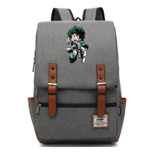 Anime My Heroes Academy Printed Youth Student Backpack Men's And Women's Leisure Belt Buckle Classic Backpack