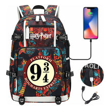 School Of Witchcraft And Wizardry Usb Earphones, Youth Student Backpacks, Leisure Travel Backpacks