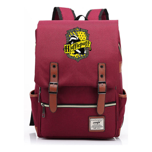 School Of Witchcraft And Wizardry Printed Teenage Student Backpack For Men And Women With Casual Belt Buckle Classic Backpack  43*29*13.5cm