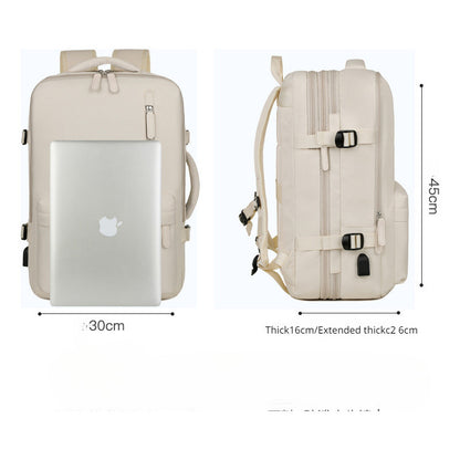Shoulder Bag For Women With Large Capacity And Multifunctional Expansion, Portable Travel Bag, Minimalist Business Computer Bag