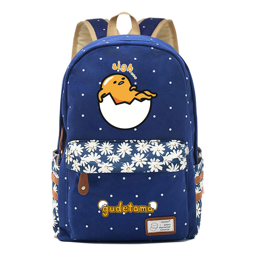 Cartoon Day Marvel Egg Yolk Student School Bag Leisure Backpack