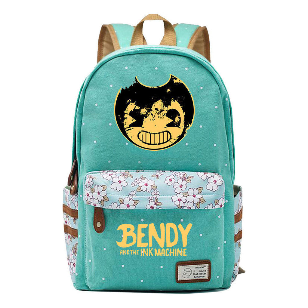 Game Bandy And Impression Machine Youth Student School Bag Fragmented Flower Men's And Women's Backpack