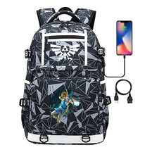 Legend Of Zelda Printed Usb Youth Student Backpack Men's And Women's Backpack Leisure Travel Bag
