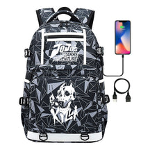 Comic Joe's Wonderful Adventure Print Usb Youth Student Backpack For Men And Women's Leisure Travel Backpack