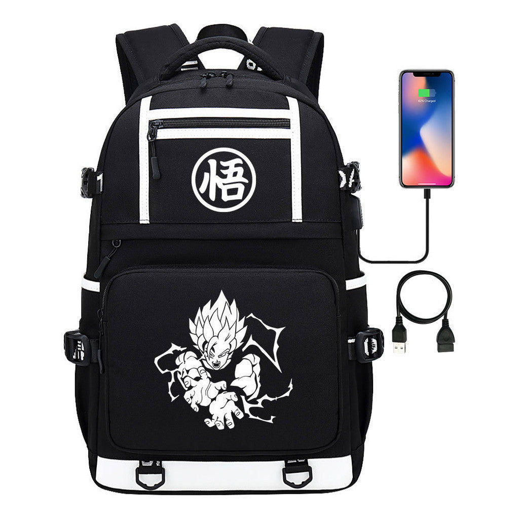 Usb Student Backpack Men's And Women's Backpack Leisure Travel Bag