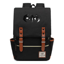 Superhero Batman Print Student Backpack Casual Belt Buckle Classic Backpack