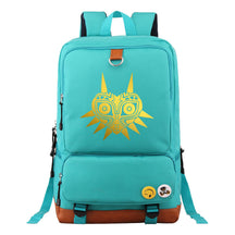 Golden Printed Youth Student Backpack, Travel Bag, Men's And Women's Backpack