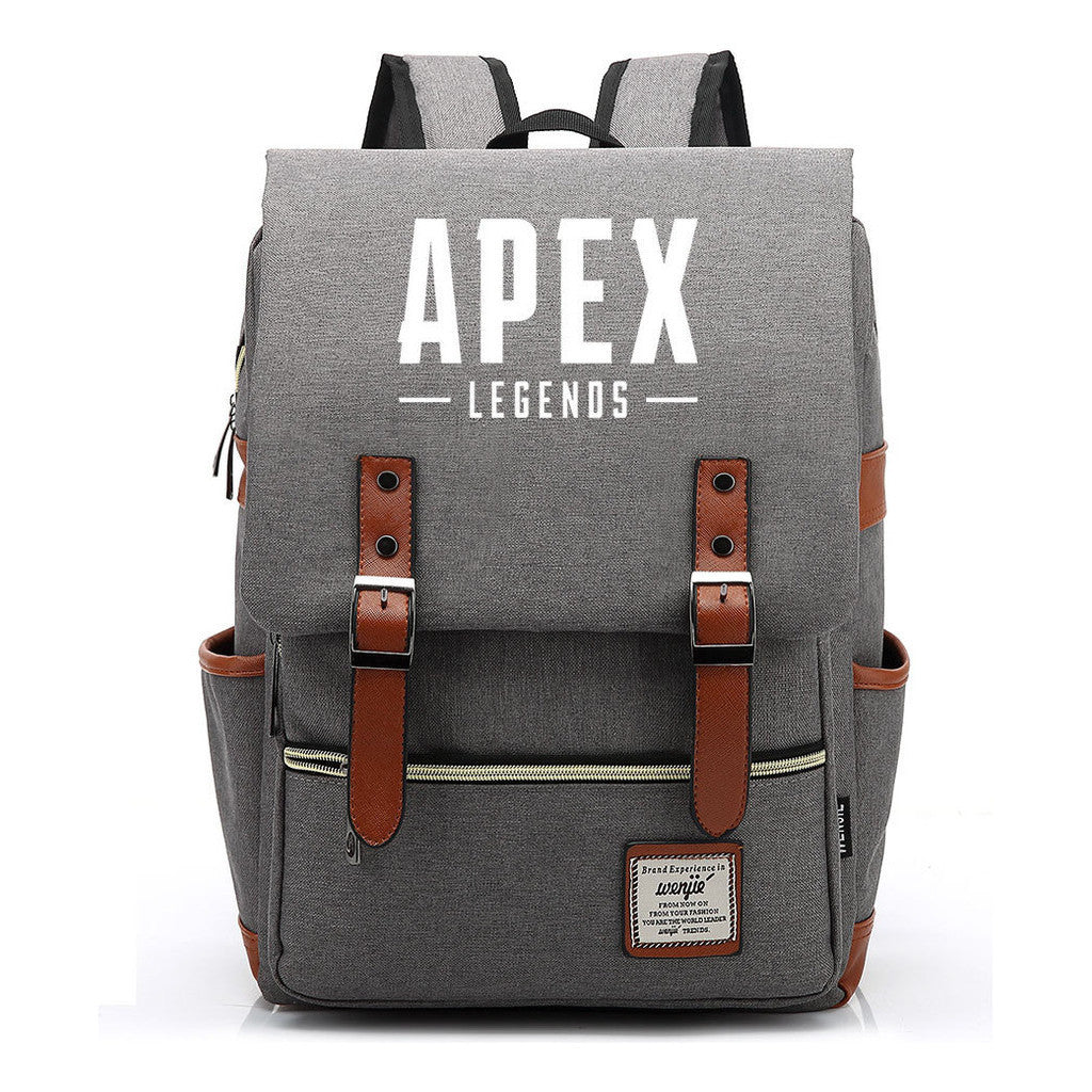 Game Apex Hero Print Youth Student School Bag Men's And Women's Casual Belt Buckle Classic Backpack