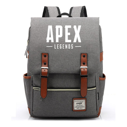 Game Apex Hero Print Youth Student School Bag Men's And Women's Casual Belt Buckle Classic Backpack