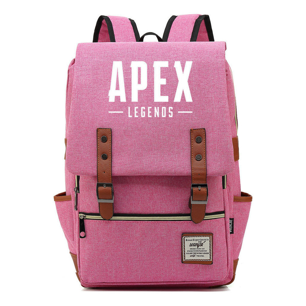 Game Apex Hero Print Youth Student School Bag Men's And Women's Casual Belt Buckle Classic Backpack