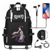 Printed Usb Large Capacity Student Backpack For Leisure Travel Backpack