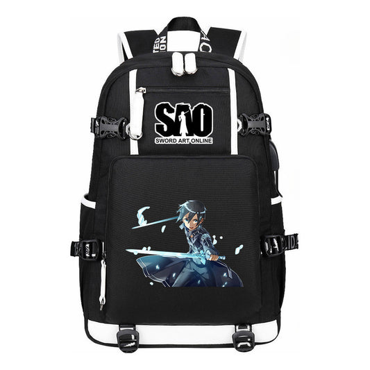 Sword God Domain Usb Youth Student Backpack For Men And Women's Leisure Travel Backpack