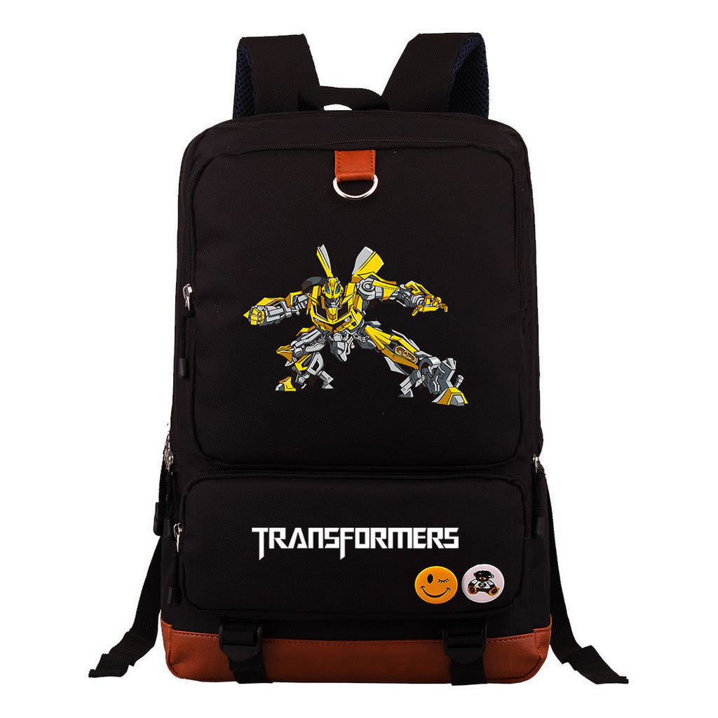 Transformed Mecha Youth Student Backpack, Men's And Women's Backpack, Travel Bag