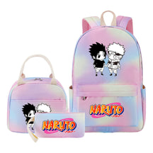 Naruto Student Girl Backpack Lunch Bag Three Piece Set Backpack Set