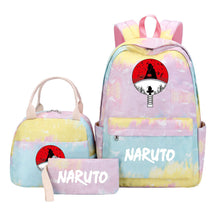 Naruto Student Girl Backpack Lunch Bag Three Piece Set Backpack Set