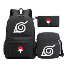 Anime Naruto Starry Sky Youth School Bag Three Piece Set For Men And Women Backpack Set
