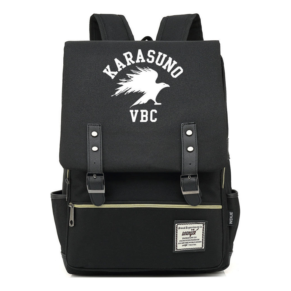 Volleyball Youth Printed Student School Bag Casual Belt Buckle Classic Backpack