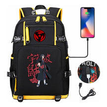 Naruto Usb Youth Student Backpack For Men And Women Leisure Travel Backpack