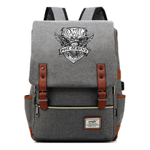 School Of Witchcraft And Wizardry Youth Student Backpack Usb Men's And Women's Leisure Belt Buckle Backpack