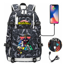 My Heroes Academy Usb Youth Student Backpack For Men And Women's Travel Backpacks