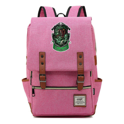 Academy Of Magic Print Teen Student School Bag For Men And Women Casual Belt Buckle Classic Backpack 43*29*13.5cm