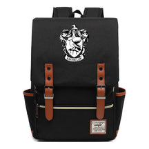 School Of Witchcraft And Wizardry Printed Youth School Bag Casual Belt Buckle Classic Backpack 38*27*12.5cm