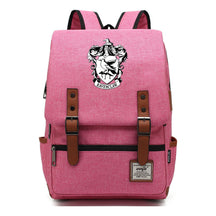 School Of Witchcraft And Wizardry Printed Youth School Bag Casual Belt Buckle Classic Backpack 38*27*12.5cm