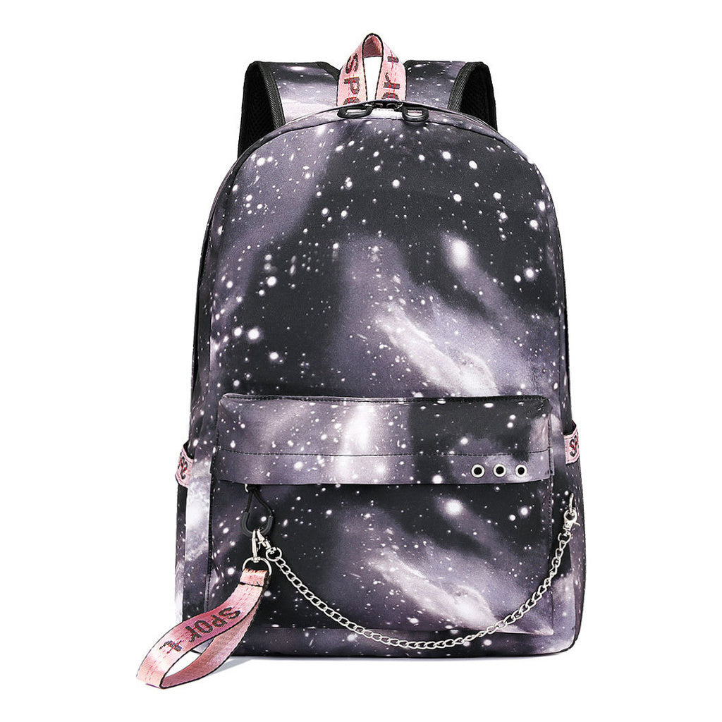 Usb Student Backpack With Men's And Women's Casual Woven Straps Backpack