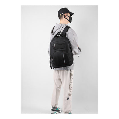 Student Backpack, Large Capacity Travel Bag, Computer Bag, Minimalist Oxford Cloth Backpack