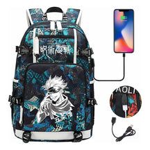 Printed Usb Youth Student Backpack Leisure Large Capacity Travel Backpack