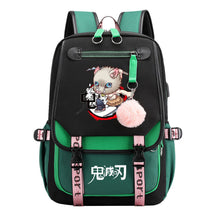 Cartoon Fashion Usb Student Backpack With Casual Woven Strap Flip Back Backpack