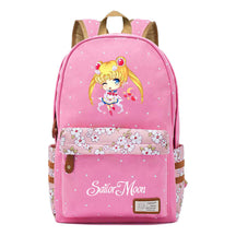 Anime Beauty Girl Warrior Youth School Bag Fragmented Flower Leisure Backpack