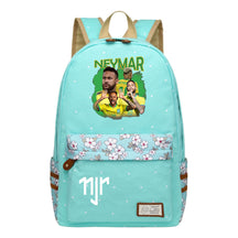 Football Star Neymar Printed Youth School Backpack For Primary And Secondary School Students, Fashionable And Casual Backpack