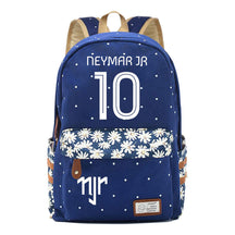 Football Star Neymar Printed Youth School Backpack For Primary And Secondary School Students, Fashionable And Casual Backpack