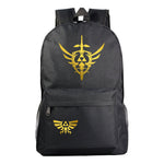 Golden Printed Youth Student Backpack Men And Women's Leisure Backpack