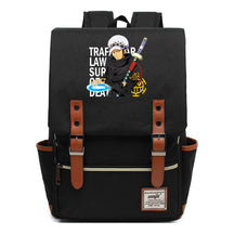Anime Pirate King Luffy Printed Student School Bag Casual Belt Buckle Classic Backpack