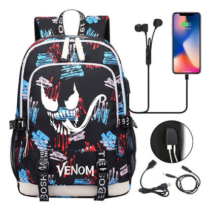 Youth Student Backpack Usb Men's And Women's Leisure Backpack