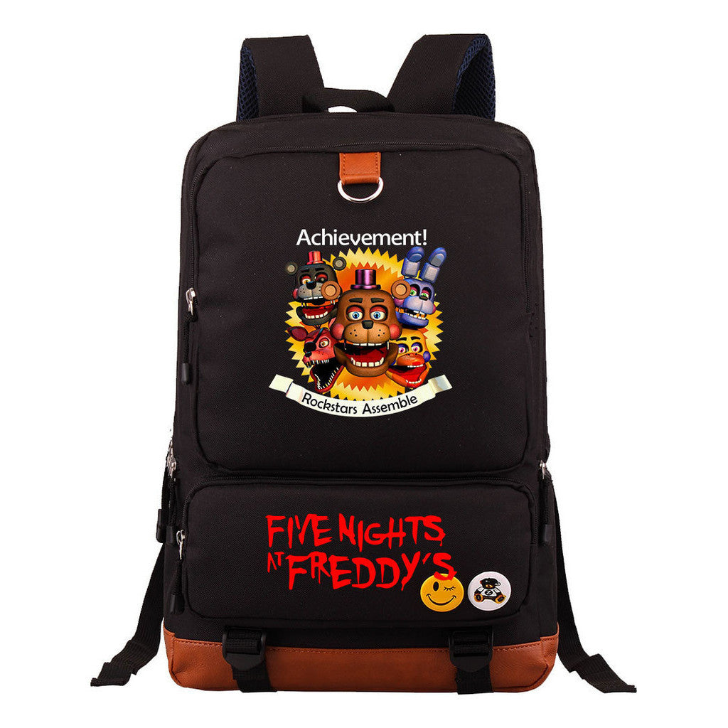 Toy Bear Game Printed Youth Student School Bag Large Capacity Travel Bag Men's And Women's Backpack