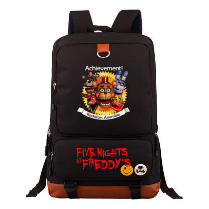 Toy Bear Game Printed Youth Student School Bag Large Capacity Travel Bag Men's And Women's Backpack