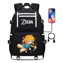 Legend Of Zelda Printed Usb Youth Student Backpack Men's And Women's Backpack Leisure Travel Bag